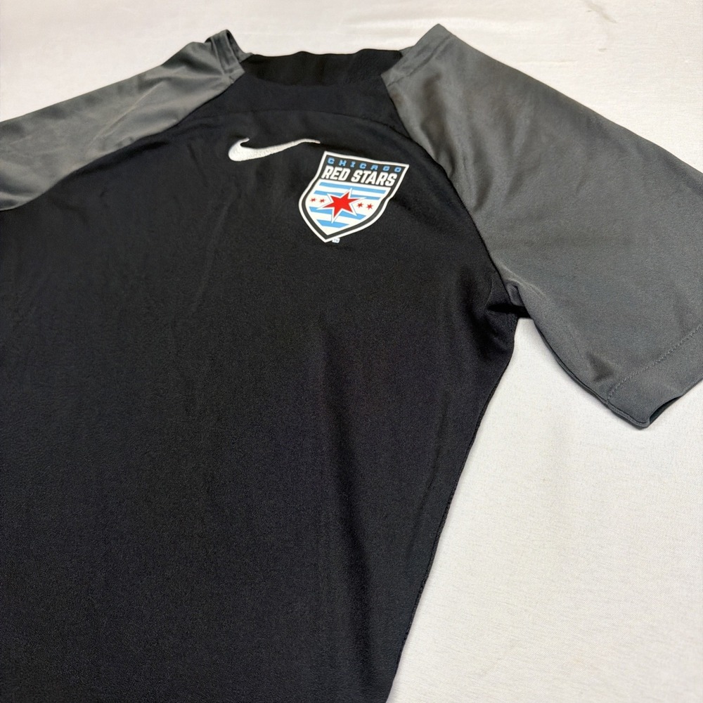 Nike Chicago Red Stars Black Short Sleeve Performance Soccer Youth XL